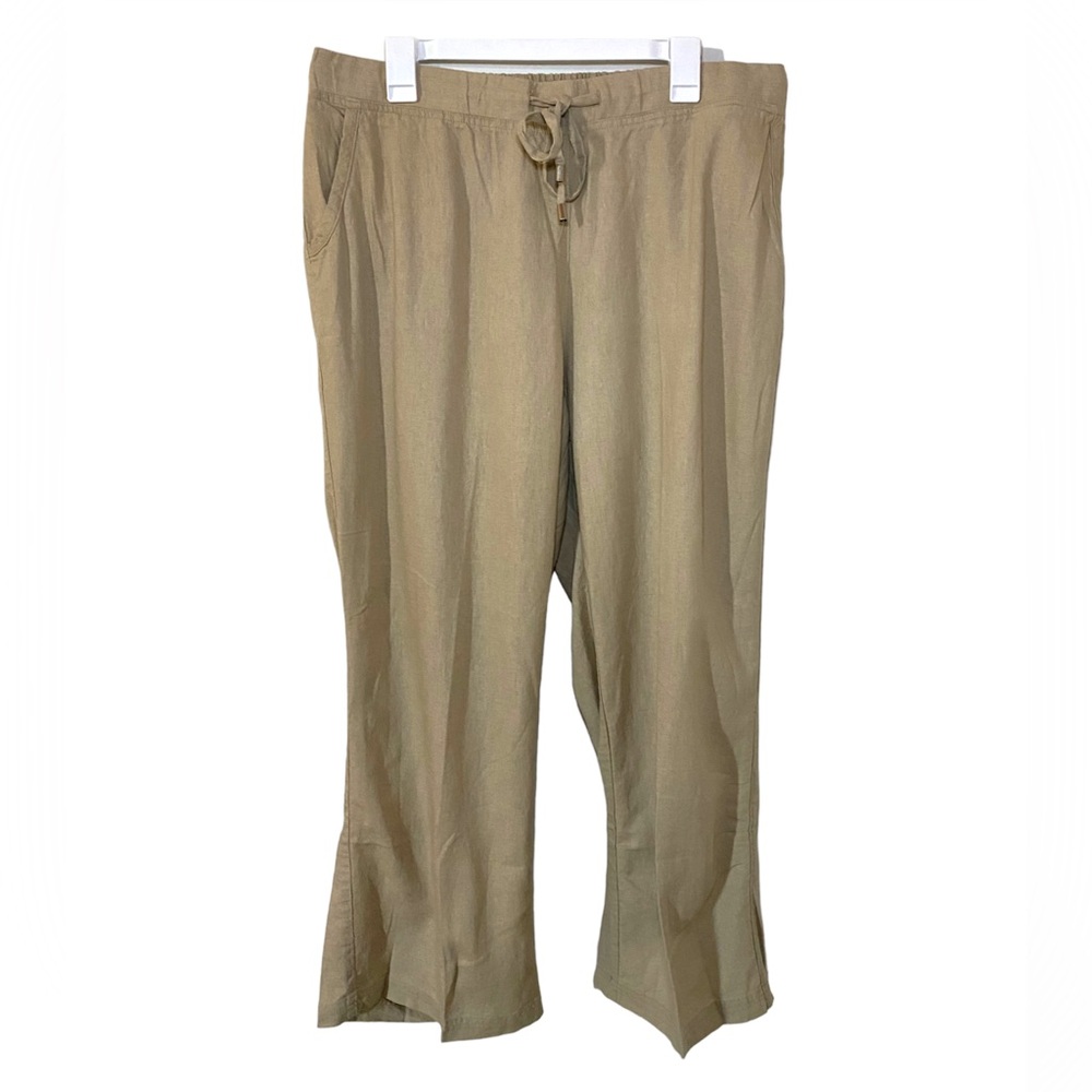 NWOT Jessica London‎ 22P Petite Tan Elastic Waist Pants
